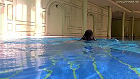 omg, hottest petite irina russaka with small tits underwater! 😍