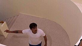 Mom craves double penetration with shaved pussy in fishnets for wild cumshot.