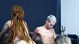 Intense! Redhead Sits On Friend, Wife Blows Me Hard!