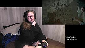 Until dawn play with curvy brunette in lingerie, wow! 😍