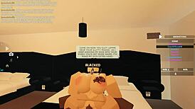 Blacked Roblox Porn with Big Ass Riding BBC