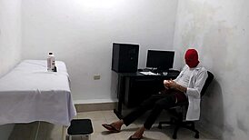 In USA hospital perverted OLD doctor in uniform MASTURBATES after treating sexy YOUNG Latina patient