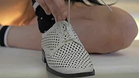 Beauty scene threesome lesbo with strapon