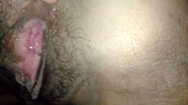 the pretty girl with shaved pussy gets fucked hard leading to orgasm and creampie