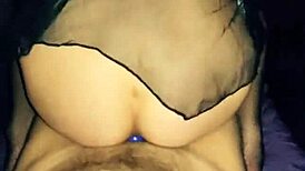 Milf chick gets her ass plugged with buttplug before intense POV anal fucking.