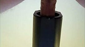 Naked Amateur Gets Milked by Remote Sextoy in POV Cumshot