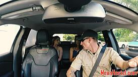 teen sub punished by maledom in kinky hostel garage fetish