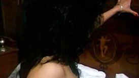 Cumshot in mouth of vintage spanish slut!