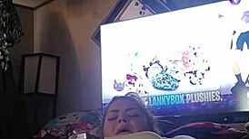 playing with my juicy pussy in panties, using toys, solo session with goldielox