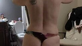 Subsecretary Undressing During Workout Session