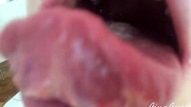 tongue saliva throat fetish gets wild with this skinny blonde teen amateur.
