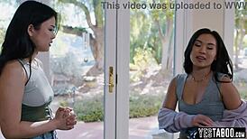 Tiny teen tries BDSM 😈