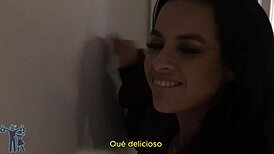 neighbor takes advantage of the shower defect to seduce the brunette neighbor and shower together