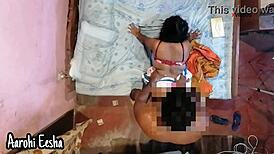 Step daddy, fuck me harder in bed with high-speed thrusts!