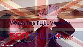 Two college students milk a guys cock and get their uniforms covered in cum