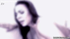 sexy amateur brunette gives blowjob and facial cumshot