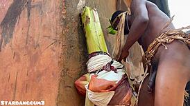 Village Warrior Shows Off Unique Strength