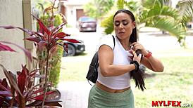 Mylfex Milf Disappointed, Tries Rough Anal for First Time With Stranger on Sofa