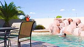 Helena Price Rides Big Cock By The Pool For Spermed Anal