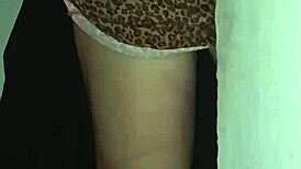 Unexpected tinder encounter with mother-in-law leads to forbidden sex on stairs in close-up pov