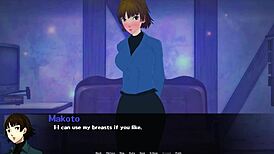 Tomboy Character Uses Tits and Thighs in Anime Scene