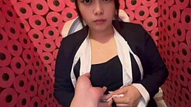 i lick her sour-smelling body after work