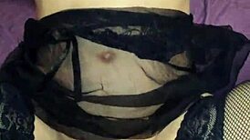 Incredible wife in stockings at forty