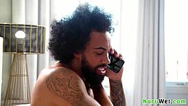 Lacey Jayne and James Angel's big ass and busty masseuse make a house call for nuru truck massage 😏