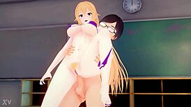 Intense anal fuck in anime hentai style 😈