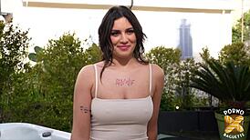 Laury And Her Friend Share A Hard Cock In Wild Threesome