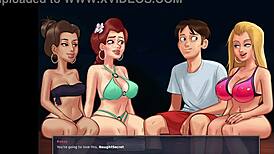 I'm thrilled watching him bang my busty friends hard.