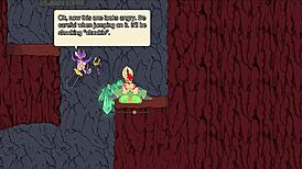 i'm playing armas quest, the minotaur cums all over my face after a titjob