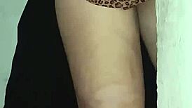 Unexpected tinder encounter with mother-in-law leads to forbidden sex on stairs in close-up pov