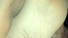 sensual homemade footjob with tan nylons feels so teasing