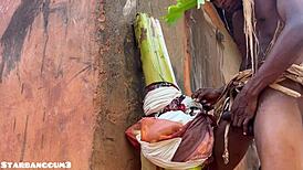 Village Warrior Shows Off Unique Strength