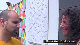 yoga milf ridin’ cock before jerkin’ it in close-up action