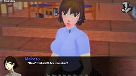 Tomboy Character Uses Tits and Thighs in Anime Scene