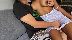 Explosive Mexican student with a big ass gets bent over for homemade anal creampie. Her milf partner drives everyone wild with every thrust!