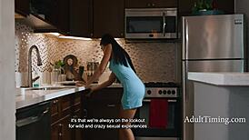 Ebony y su novia blanca juguetean juntas - chanel camryn ameena green