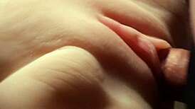 Smooth wet pussy of sexy fuck doll drilled up close