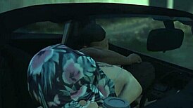 Franklin Receives Detailed Hooker Service In Car