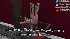 Ebony domina takes control and satisfies a desperate whore