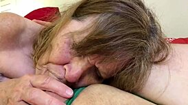 Granny Carmen Claus Relishes Sucking Lead Elf Cock in Close-Up POV. Her Homemade Hardcore Skills Shine Bright!