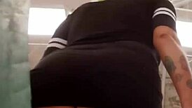 Attractive Latina Shows Off Her Big Ass in the Supermarket