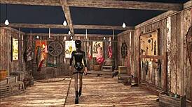 fallout 4 cute brunette teen in slutty tease fashion