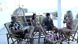 Compilados do Casal Kobra on Bora Cast with Bruna Carlos Feels So Wild - Parte 3 on Sheer Red