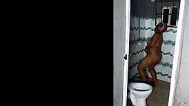 Emotional Behind-The-Scenes Missionary Cumshot on Shaved Pussy