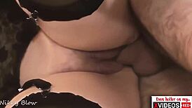 Cuckold Hubby Films Close-Up of Me Taking Bareback Creampies in Missionary One After Another