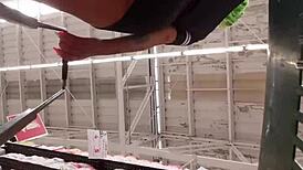 Attractive Latina Shows Off Her Big Ass in the Supermarket