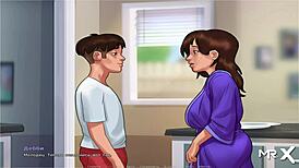 ugh, summertimesaga got me hooked, this mature babe jerkin’ my cock!